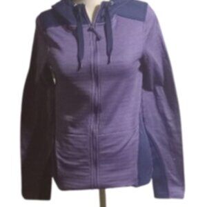 Under Armour Gamut Hoodie Womens XS Purple ColdGear Full Zip Fleece
